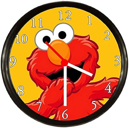 Amazon De Quarz Wanduhr Elmo Sesamstrasse