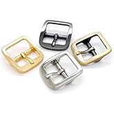 CRAFTMEMORE 3/4 Inch Single Prong Belt Buckle Square Center Bar Buckles Craft Accessories SC04 - Pick Color