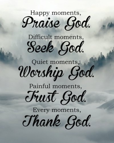 Praising God In Difficult Times Verses Amazon.fr - Happy Moments, Praise God: Bible Verse Bullet Journal Dot Grid  L Notebook (8" X 10") Large 8Mm X 8Mm Matrix - Notebook, Candyforest Bullet  - Livres