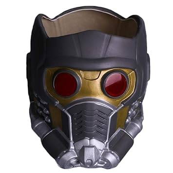 QQWE Wächter Der Galaxie Star-Lord Helm Maske Halloween Gesichtsmaske Cosplay Männer Erwachsene Teil Maskerade Kostüm Prop,A-