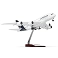 QIYUMOKE 1/200 Germany A380 Model Plane Diecast Airbus A380 Model Airplane with Stand (14 in-L) Pre-Built Model kit for Adult -Aviation Creative Gifts, Tabletop Collection Display