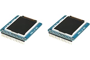 hiBCTR 2-Pack 1.8-Inch ST7735R SPI 128 * 160 TFT LCD Display Module with PCB