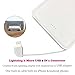 WECODO Power Bank 5000mAh Slim Portable Battery Charger Built in Lightning & Micro USB Cable Pocket External Battery Pack with LED Indicator for iPhone 7/6 plus iPad Android Samsung LG Cell Phones