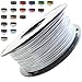Melca 1.75 3D Printer Filament PLA 1kg +/- 0.03mm, Silver (#A5A5A5)
