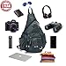 DDDH Large Sling Bags Crossbody Backpack 14.1-Inch Chest Daypack Travel Bag Book Bag for Men&Women((Green)