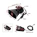 AUXMART 100W 12V Car Siren Horn 7 Tone Sound Car Siren Vehicle Horn with Mic PA Speaker