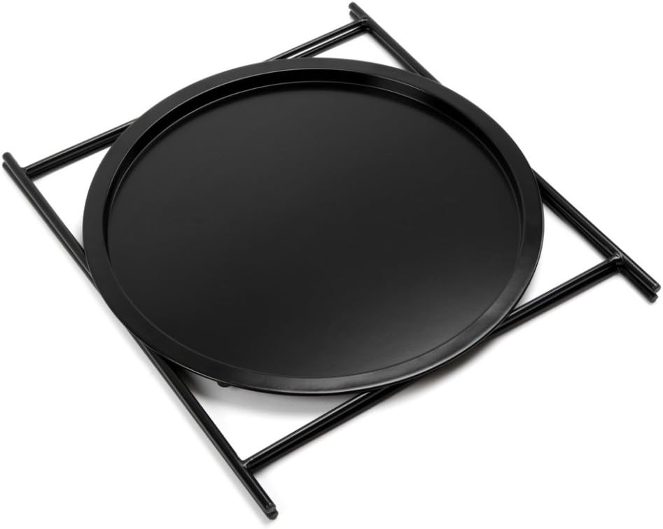Finnhomy Small Round Side End Table, Sofa Table, Tray Side Table, Snack Table, Metal, Anti-Rusty, Outdoor and Indoor Use for Putting Small Things, Multi-use : Garden & Outdoor
