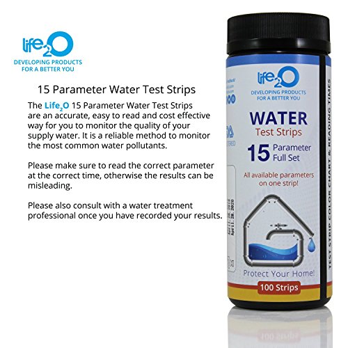 ULTIMATE 15-in-1 Drinking Water Test Kit 100ct | Best Home Water Quality Testing Strips for Well Water, Tap Water, Pool, Hot Tub, Spa & Aquarium | Lead, Hardness (TDS), Iron, Fluoride, Chlorine & More