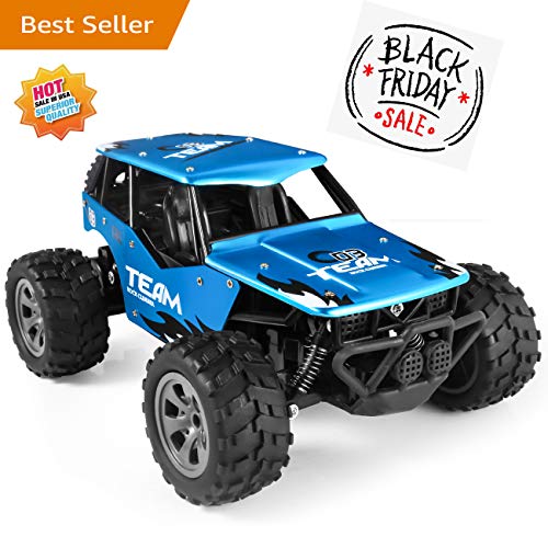 RC Car Toys, Off Road Cars Vehicle 4WD 2.4Ghz 1/16 Crawlers Off Road Vehicle Toy Remote Control Car, Best Gift for Kids and Adults