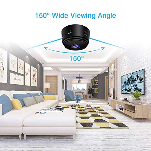 fomei Hidden Camera Spy Camera WiFi Wireless Full HD 1080P Security Camera Night Vision Motion Activated Indoor Outdoor Small Nanny Cam for Cars Home Apartment - Thumbnail 2