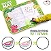 Zutan Large Aqua Doodle Mat Water Drawing Pad with 3 Pens, 1 Sheet of Shapes, 2 Alphabet Stencils & 1 Drawing Book – Perfect Educational Toy Gift for Birthdays & Christmas - 29 x 19 Inches