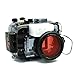 for Sony A6500 A6400 A6300 A6000 [ILCE-6500/6400/6300/6000] 195FT/60M Underwater Camera Diving Waterproof housing(Housing + Cover + Red Filter)