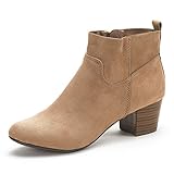 DREAM PAIRS Women's KEENY Cowboy Chunky Heel Ankle Booties