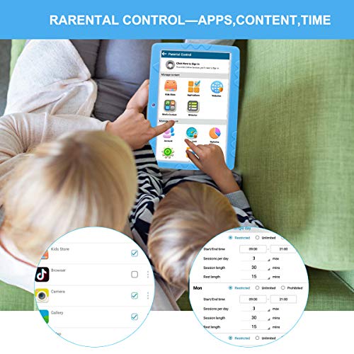 SANNUO-Tablet-para-ninos-Android-100-Tablet-de-10-pulgadas-RAM-3-GB-ROM-32-GB-soporta-3-G-Dual-SIMWIFIGPS-preinstalado-con-funda-Kid-Proof