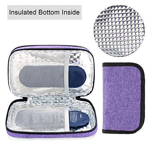 Luxja Insulin Travel Case, Double Layer Insulin Bag for Insulin Pens