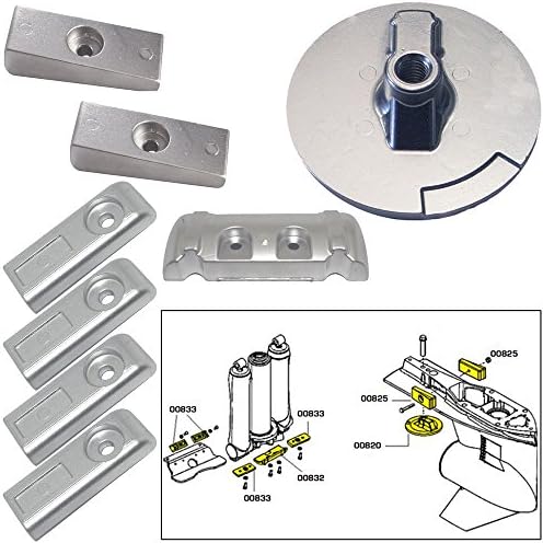 Tecnoseal Anode Kit w/Hardware - Mercury Verado 6 - Zinc