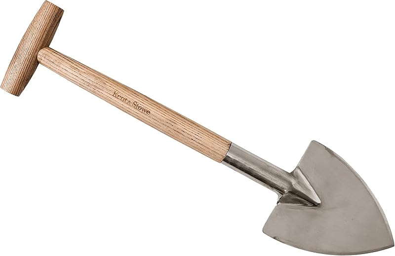 Kent & Stowe Stainless Steel Perennial Spade - Pointed Head Garden Tool