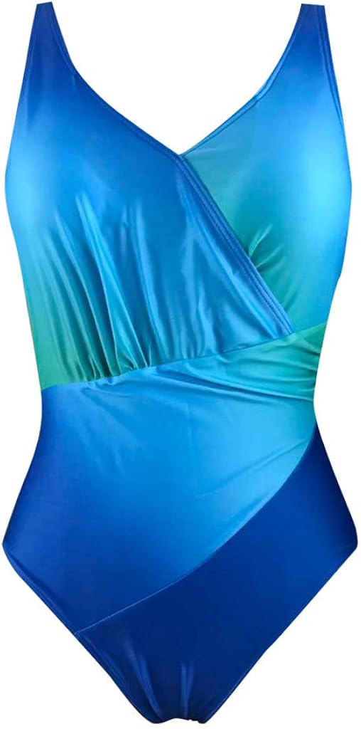 Allence Damen Einteiler Badeanzug Bademode Figurformend Tankini Push Up