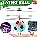 Kids Flying Ball, RC Flying Toy with Led Light up Toys Infrared Induction Helicopter Drone Parachute Boys Girls Adults Floating Novelty Gag Stress Relieve Toys Outdoors Halloween