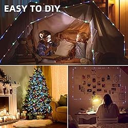 LIGHTNUM Battery Rope Lights 40Ft 120 LED Rope
