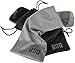 Microfiber Pouch - Soft Storage Bag(s) for Glasses and Cell Phones (Black&Gray 4