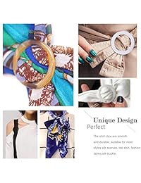 Anillo de plástico redondo de 2.0 in con clip para la camisa, para mujeres y niñas (7 estilos)