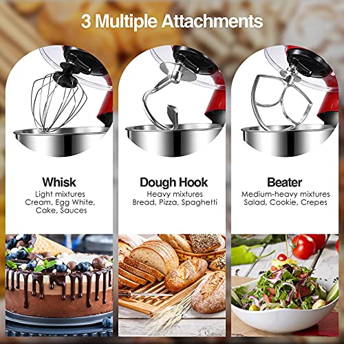 Stand Mixer, OSTBA 550W 8 Speeds 5.5QT Electric Kitchen Mixer, Dough