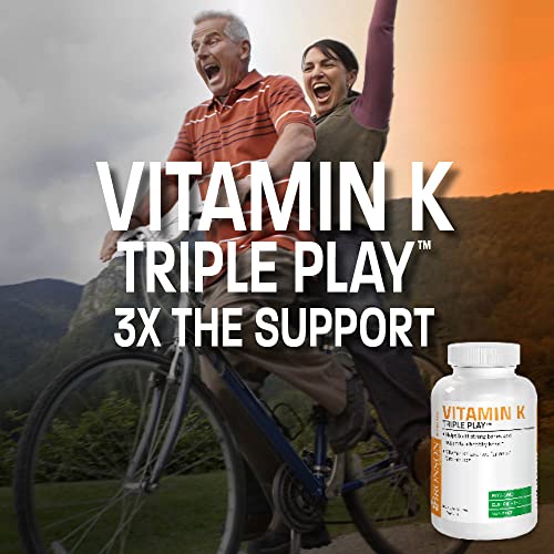 Bronson Vitamin K Triple Play (Vitamin K2 MK7 / Vitamin K2 MK4