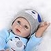 SanyDoll Reborn Doll Newborn Doll 22inch 55cm Lifelike Cute Lovely Baby Vinyl Newborn Doll