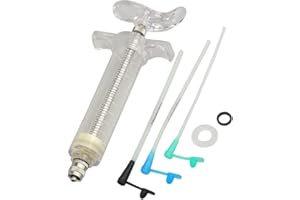 LILYS PET Young Birds Feeding Syringe,Plastic and Perspex Material,Used for Feeding Milk for Young Birds or Feeding Medicine for Sick Birds (20ml and 2+2.5+3mm Hose) …