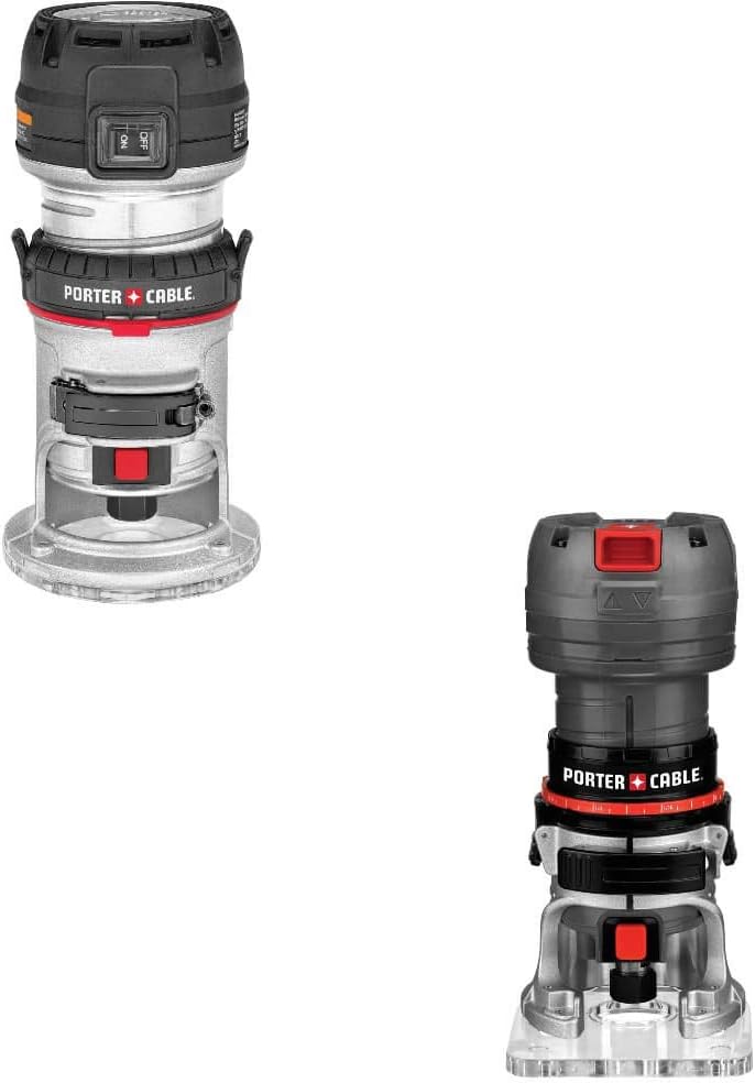 Porter Cable 450 Compact Router w/ PCE6430 4.5 AMP 1/4" Laminate