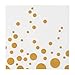 ALINK 100-Pack Gold Dot Paper Cocktail Napkins, Disposable Gold and White Paper Party Napkins