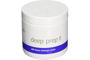 Rolyan Deep Prep II Cream, Professional Massage Cream with Coconut Oil, Beeswax-Free, Long Lasting Creme with Waxy Feel for Relaxing Full Body Massage, 15 Ounce Jar