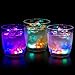 Liquid Activated Multicolor LED Lowball Glasses ~ Fun Light Up Drinking Tumblers - 10 oz. - Set of 4