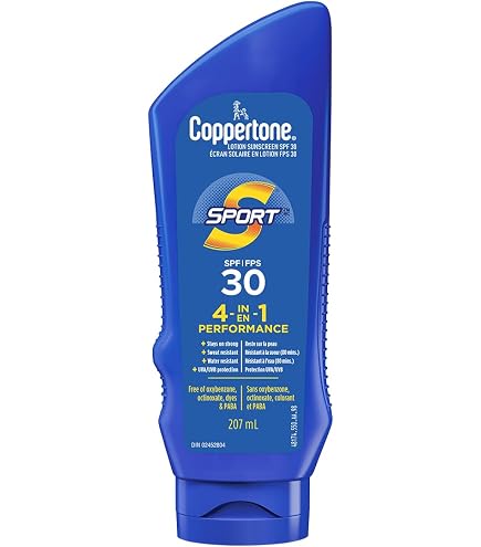 COPPERTONE Sport 4-in-1 Performance Sunscreen Lotion SPF 30, Water