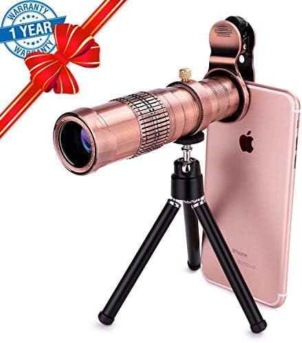Phone Camera Lens, SEVENKA 22X Universal Zoom Telephoto Lens, Metal Clip On Cell Phone Lens for iPhone X/8/7//6s/6, Samsung S9/S8, Android, Smartphone