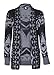 vip Women's Drape Front Aztec Long Cardigan