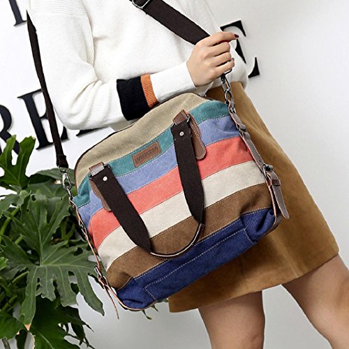 image for ShenPourter_Women Bag ShenPr Women Casual Canvas Messenger Bag Color B