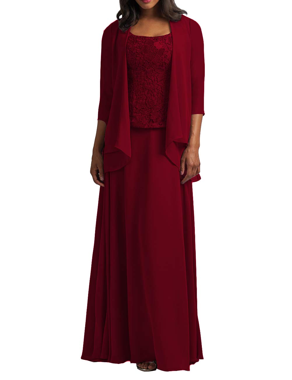 mother of the bride dresses plus size burgundy