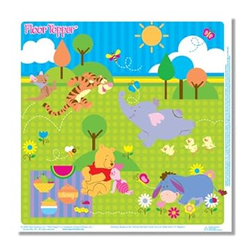 Amazon Com Disney Pooh Floor Topper Disposable Mess Mats 5