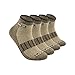 YingDi Copper Socks Moisture Wicking Anti-microbial Ankle Sport Socks Size M Black Pack of 2 pairs