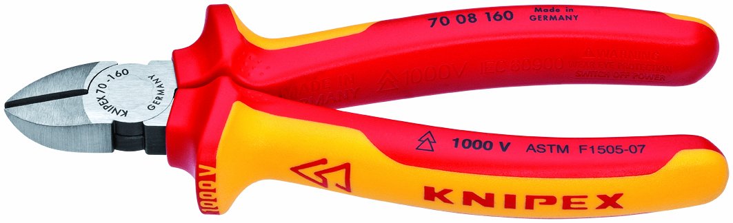 KNIPEX - 70 08 160 SBA Tools - Diagonal Cutters, 1000V Insulated (7008160SBA)