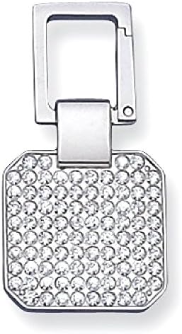 IceCarats Square Swarovski Crystal Key Ring