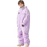 WOWULOVELY One Piece Snow Suit for Kids Toddler Girls and Boys Snowsuit Waterproof Insulated Jumpsuit Coveralls Snowboard