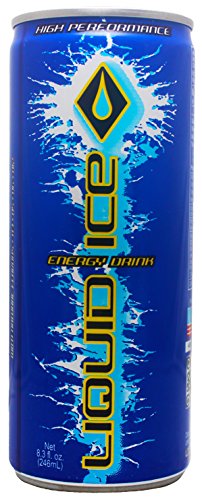 Liquid Ice Energy Drink Regular, 8.3-Ounce Cans (Pack of 24)