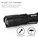 MIZOO Flashlight Mini LED Torch Zoomable Ultra Bright Aluminium Structures Waterproof with Flashlights Case