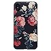 YeLoveHaw XS Cute Case for Girls, Flexible Soft Slim Fit Full Protective Shell Phone Case with Vintage Rose Floral Pattern for iPhone Xs/X 5.8 Inch (Rose)