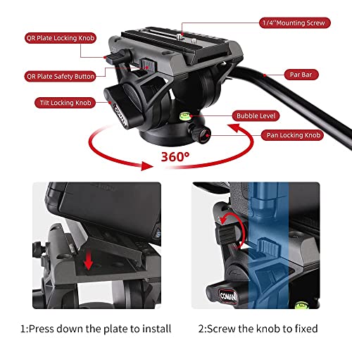Coman Monopod For Nikon Camera COMAN Fuprofessional Fudlid Head