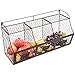 Large Rustic Brown Metal Wire Wall Mounted Hanging Fruit Basket Storage Organizer Bin w/Chalkboards