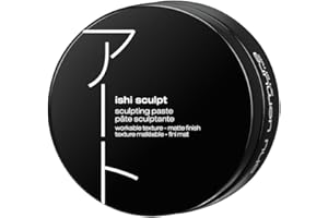 shu uemura art of hair ishi sculpt texturizing & sculpting paste - frizz control and long-lasting hold styling cream pomade, adds texture and subtle shine, for all hair types, 2.54 fl oz